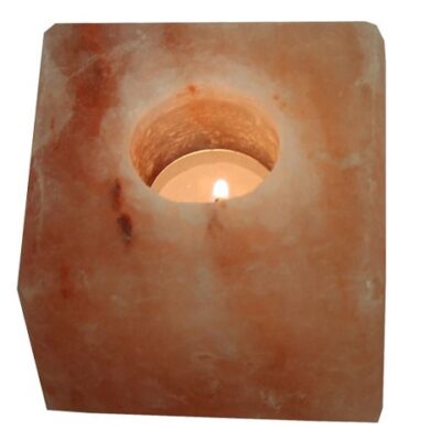 Salt Tea Light Holder Cube
