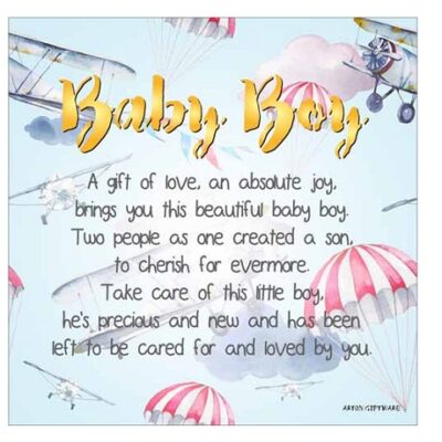 Baby Boy Enlightened Wishes LED Block