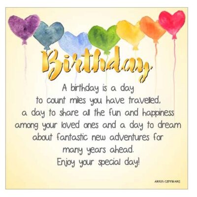 Birthday Enlightened Wishes LED Block
