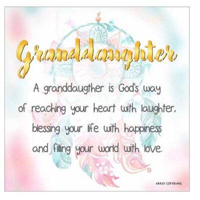 Granddaughter Enlightened Wishes LED Block