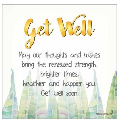 Get Well Enlightened Wishes LED Block