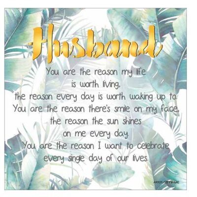 Husband Enlightened Wishes LED Block