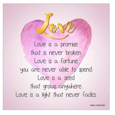 Love Enlightened Wishes LED Block