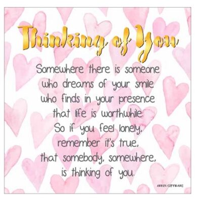 Thinking of You Enlightened Wishes LED Block