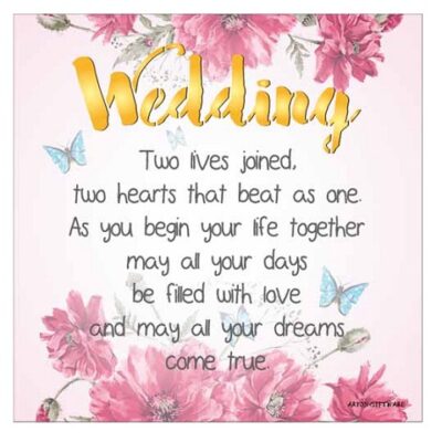 Wedding Enlightened Wishes LED Block