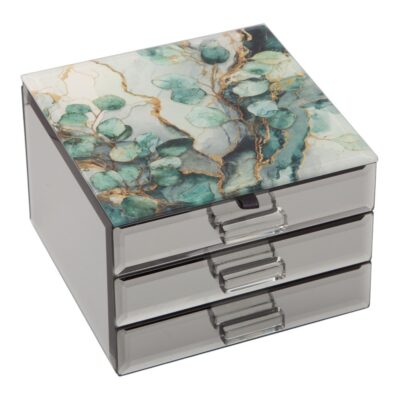 Mystic Jade Jewellery Box with 2 Drawers
