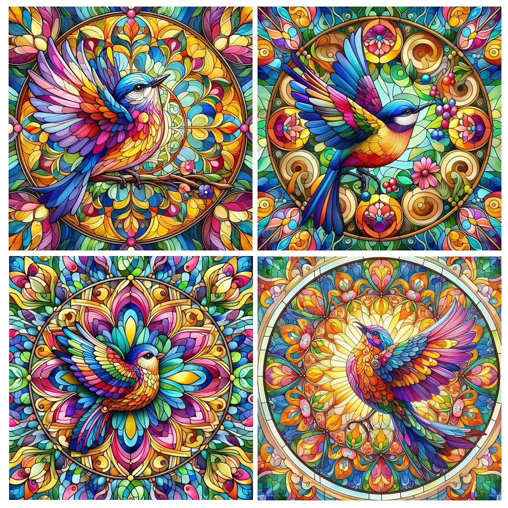 Bird Ceramic Coaster Set 4