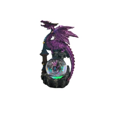 Purple Dragon Water Globe