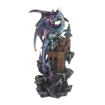 Blue Dragon On Castle