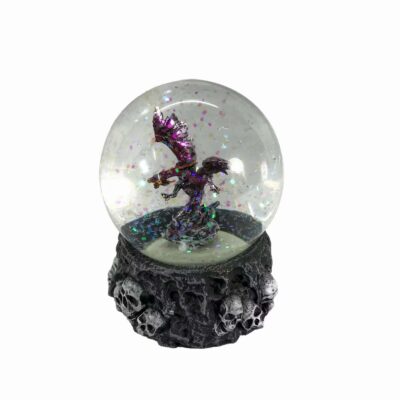 Purple Dragon Water Globe