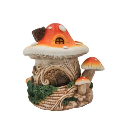 Orange Mushroom Incense Holder